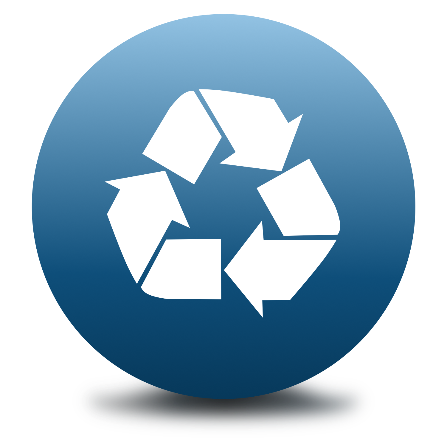 Logo with reuse sign